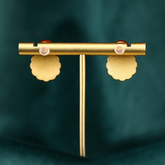 Vintage Islamic Geometric Earrings - Spiritual Energy & Copper Art for Daily Wear