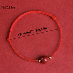 Handwoven Red String Bracelet - Auspicious Energy for Festive Gifts
