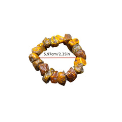 Natural Amber Bracelet - Harmony & Spiritual Protection | Unisex Couple's Gift