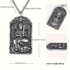 Stainless Steel Eight Guardian God Buddha Pendant - Spiritual Protection & Festival Worship