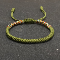 Hand-Woven Bracelet - Lucky Red Rope Design for Men's Fashion & Energy