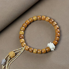 1pc Vintage Bohemian Handmade Braided Bracelet - Ethnic Charm & Spiritual Energy