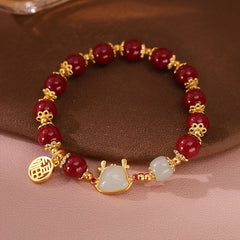 Elegant Red Coral Bracelet - Natural Stone Beads for Spiritual Energy & Everyday Elegance