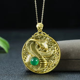 Vintage Snake Zodiac Collarbone Necklace - Symbol of Wisdom & Protection for Year of the Snake