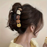 4pcs Designer Wave Pearl Color-Block Hair Clips - High-End Energy & Style