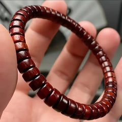 Sandalwood & Purple Sandalwood Bracelet - Handmade Energy Healing Jewelry for All Seasons