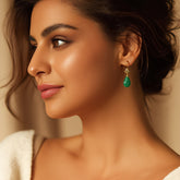 Vintage-Inspired Flower & Teardrop Earrings - Harmonious Energy for Daily Wear & Gifting