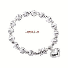 Elegant Silvery Cat Eye Bead Bracelet – Intuition & Love Energy for Daily Wear