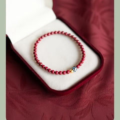 Cinnabar Birth Year Bracelet - Evil Repelling & Safety Protection for Men & Women