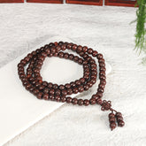 Nepalese Phoenix Eye Bead Necklace - 108 Mala for Spiritual Protection & Renewal