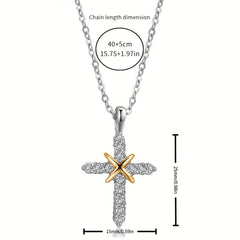 Fashion Cross Pendant Necklace for Women - Spiritual Protection & Elegant Style