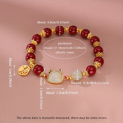 Elegant Red Coral Bracelet - Natural Stone Beads for Spiritual Energy & Everyday Elegance