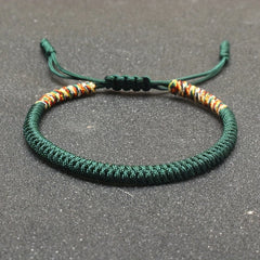 Hand-Woven Bracelet - Lucky Red Rope Design for Men's Fashion & Energy