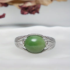 Natural Stone Inlaid Couple Rings - Beach Party Energy for Men & Women