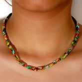 Green Emperor Stone Beaded Necklace for Harmony, Vitality & Confidence