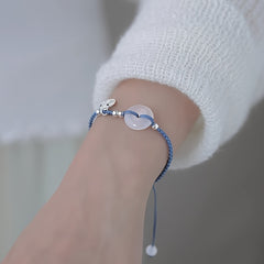 Red Rope Glass Beaded Bracelet - Lucky Charm Energy & Fashionable Gift