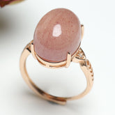 Strawberry Quartz Ring - Sweet Pink Stone for Love & Beach Party Energy