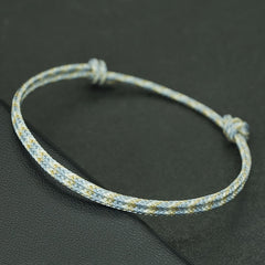 4 Colors Lucky Rope Bracelet: Adjustable Friendship Bracelet for Men with Colorful Energy