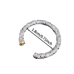 Adjustable Vintage Bronze Tribal Leaf Unisex Ring - Hypoallergenic Protection & Luck Energy Talisman