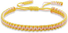 Colorful Tibetan Buddhist Bracelets - Handmade Braided Rope for Protection & Family Harmony