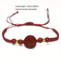 Elegant Handmade Clover Charm Bracelet - Harmony Enhancing Adjustable Design for Holidays