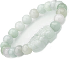 Fengshui Wealth Prosperity White Real Jade Set - Attract Wealth & Good Luck with Pi Xiu Pi Yao