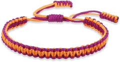 Colorful Tibetan Buddhist Bracelets - Handmade Braided Rope for Protection & Family Harmony