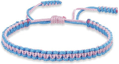 Colorful Tibetan Buddhist Bracelets - Handmade Braided Rope for Protection & Family Harmony