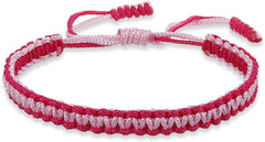 Colorful Tibetan Buddhist Bracelets - Handmade Braided Rope for Protection & Family Harmony