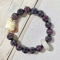 Bohemian Bodhi Bracelet - Natural Wood Beads with Earthy Tones for Spiritual Harmony and Casual Elegance