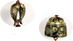 Lucky Koi Feng Shui Bell Wealth & Protection Wind Chime for Home/Car Attract Prosperity Guard Your Spaces Harmonize Energy Chinese Feng Shui Bell for Wealth and Safe, Pendant Coins for Success (Koi)