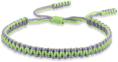 Colorful Tibetan Buddhist Bracelets - Handmade Braided Rope for Protection & Family Harmony