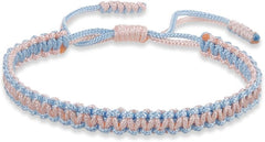 Colorful Tibetan Buddhist Bracelets - Handmade Braided Rope for Protection & Family Harmony