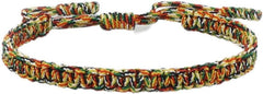 Colorful Tibetan Buddhist Bracelets - Handmade Braided Rope for Protection & Family Harmony