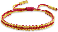 Colorful Tibetan Buddhist Bracelets - Handmade Braided Rope for Protection & Family Harmony