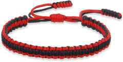 Colorful Tibetan Buddhist Bracelets - Handmade Braided Rope for Protection & Family Harmony