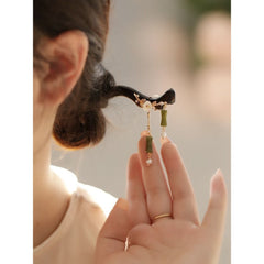 Bamboo Imitation Sandalwood Hairpin - Ancient Style Elegance with Spiritual Energy