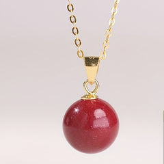 Cinnabar Necklace - S925 Silver Harmony & Protection Talisman