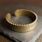 Vintage Pure Copper Bracelet - Antique Chinese Jewelry for Wealth & Protection