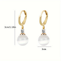 Bohemian Cat's Eye Drop Earrings - Summer Vibes & Harmony Energy