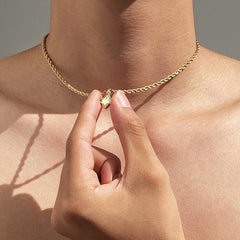 Men's Minimalist Four-Pointed Lucky Star Pendant Necklace - Elegant Collarbone Chain with Bohemian Style & Fine Chain for Everyday Wear