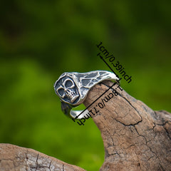 Adjustable Skull Ring – Vintage Gothic Jewelry for Protection, Style & Energy, Hypoallergenic Couple Rings Gift