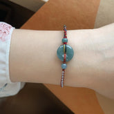 Green Natural Stone Bracelet - Harmony & Balance for Daily Wear