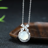 Elegant Chalcedony Princess Chain with Dove Egg Design for Inner Peace