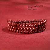 Bohemian Men's Cinnabar Destiny Bracelet for Good Fortune & Positive Energy