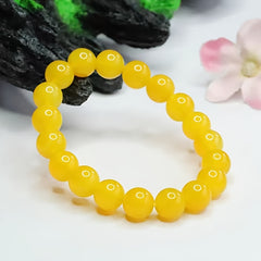 5A Yellow Crystal Bracelet - Wealth Attraction & Meditation Energy for Daily Wear