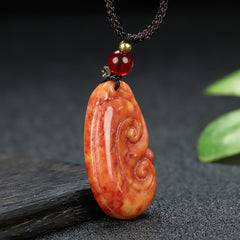 Elegant Natural Stone Swirl Pendant for Emotional Flow, Spiritual Growth, and Timeless Style