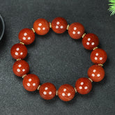 Vintage Dragon Scale Red Agate Bracelet for Grounding, Vitality, and Emotional Balance
