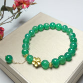 Elegant Natural Stone Agate Pendant Bracelet - Harmony & Grounding Energy