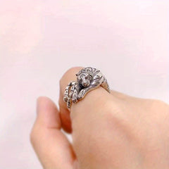 925 Silver Tiger Ring for Courage & Protection - New Vintage Chinese Zodiac Design